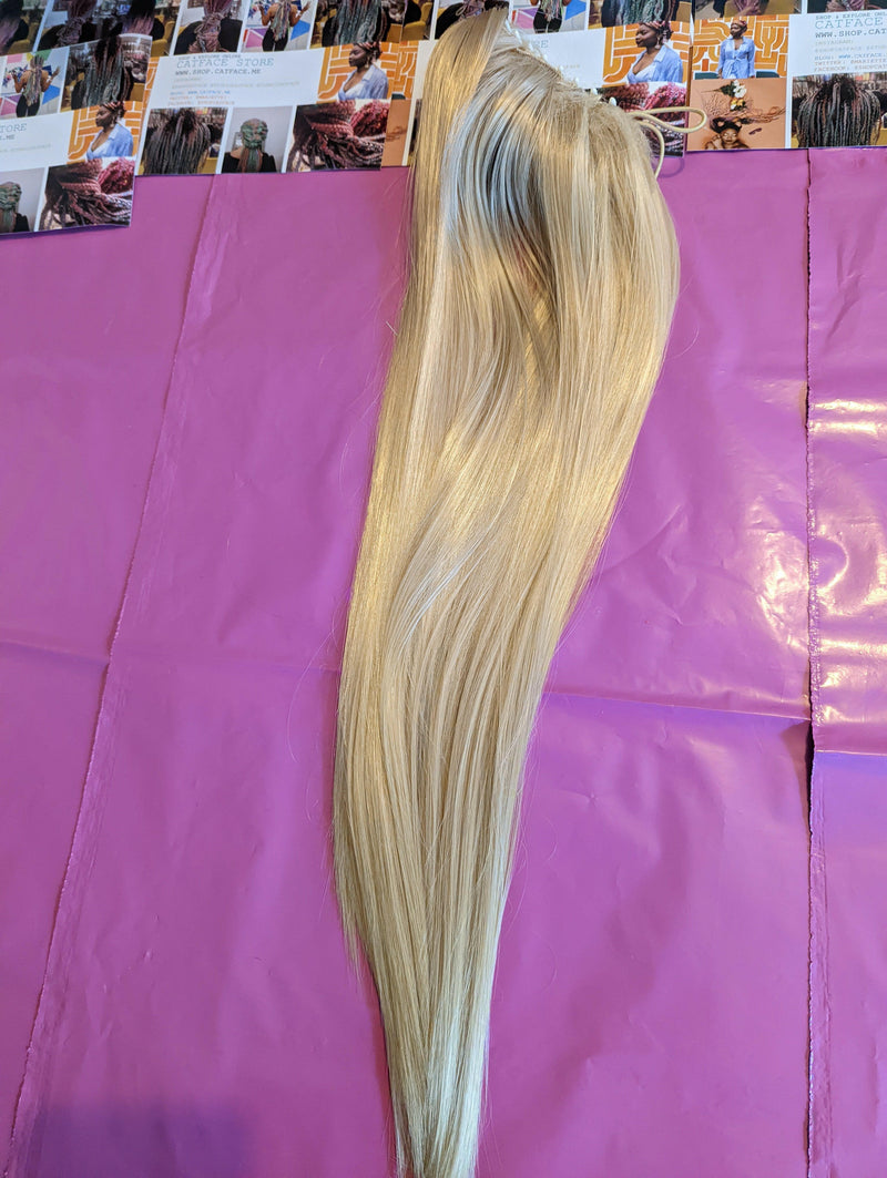 LIGHT HONEY BLONDE CLIP IN PONYTAIL HAIR EXTENSIONS