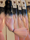 CATFACE HAIR BLACK BUBBLE GUM PINK OMBRE JUMBO BRAIDING HAIR