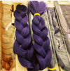 MIDNIGHT PURPLE ONE TONE BRAIDING HAIR 34 INCHES 165g.