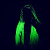 CATFACE HAIR GLOW IN THE DARK - ONE TONE BRAIDING HAIR 165g LARGE PACK.